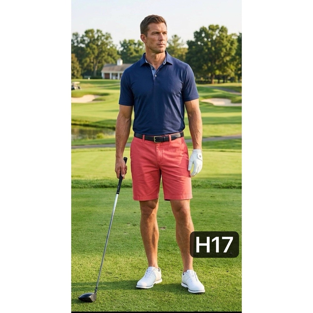Vineyard Vines Men's Sz 28 NWT 7" Island Shorts Chino Coral Salmon Coastal